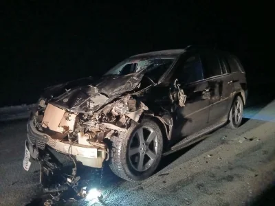 Әбйәлилдә сит ил автомобиле йылҡы өйөрөнә барып бәрелгән