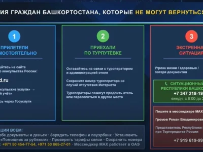 Башҡортостан Башлығы Яҡын Көнсығышта туристар өсөн ярҙам саралары тураһында һөйләне