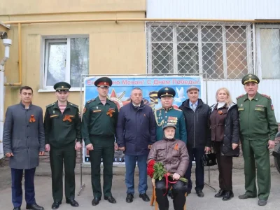 Өфөлә фронтовик Исак Рубин хөрмәтенә парад үтте