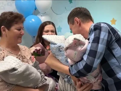 Өфөлә өс игеҙ бала тыуған