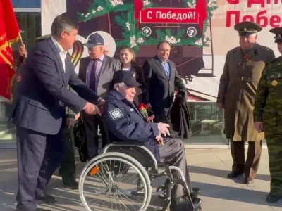 Өфөлә ветеран Родион Лобановты Мәскәүгә Еңеү парадына оҙаттылар